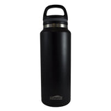 Aquatix Insulated Beer Growler Black Bottle Guzzler Double Wall Insulation 38 Ounce and 64 ounce available