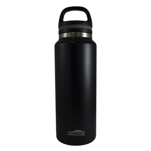 Aquatix Insulated Beer Growler Black Bottle Guzzler Double Wall Insulation 38 Ounce and 64 ounce available