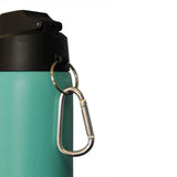 Turquoise 21 oz Powder Coated Thermal Double Insulated Vacuum Sealed Sports Bottle Flip Top