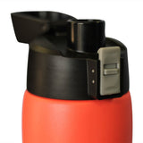 Sunset Orange 21 oz Powder Coated Thermal Double Insulated Vacuum Sealed Sports Bottle Flip Top