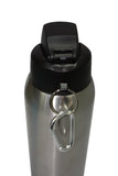 Pure Stainless Steel 32 oz Thermal Double Insulated Vacuum Sealed Sports Bottle Flip Top