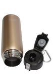Glittering Gold 21 oz Thermal Double Insulated Vacuum Sealed Sports Bottle Flip Top