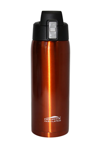 Burnt Orange 32 oz Thermal Double Insulated Vacuum Sealed Sports Bottle Flip Top