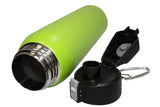 Lime Green 32 oz Thermal Double Insulated Vacuum Sealed Sports Bottle Flip Top