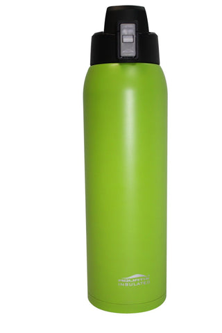 Lime Green 32 oz Thermal Double Insulated Vacuum Sealed Sports Bottle Flip Top
