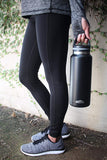 Aquatix Insulated Beer Growler Black Bottle Guzzler Double Wall Insulation 38 Ounce and 64 ounce available