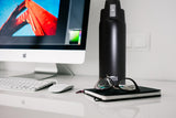 Onyx Black 21 oz Thermal Double Insulated Vacuum Sealed Sports Bottle Flip Top